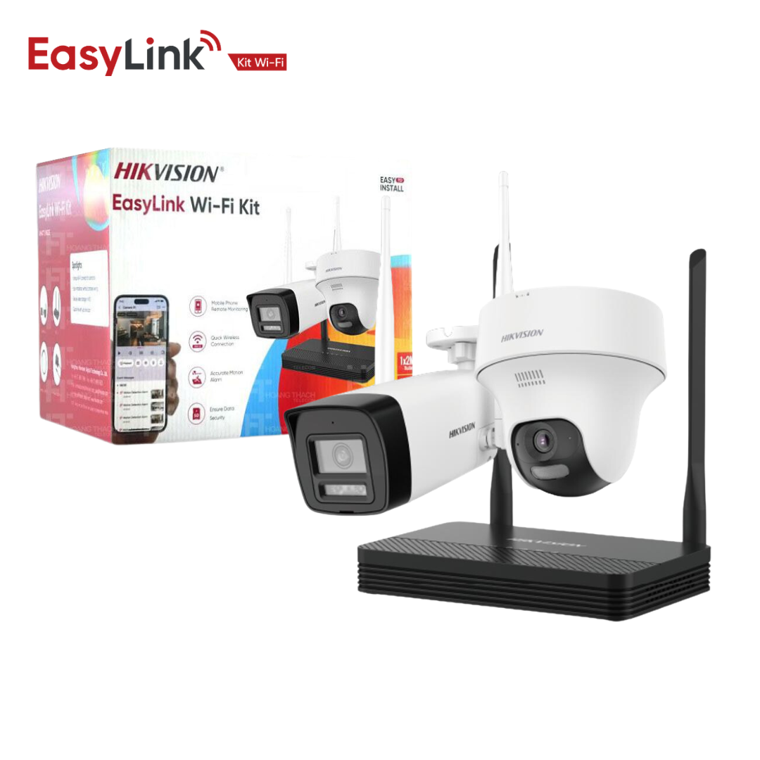 Hikvision-Easylink kit 2 cameras wifi avec NVS