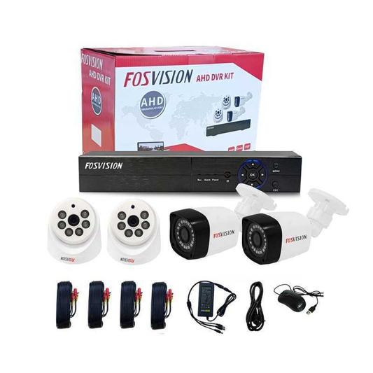 Fosvision kit de 04 camera analogique