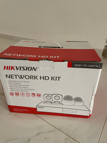 Kit de 04 camera ip Hikvision 2mp +disque 1tb