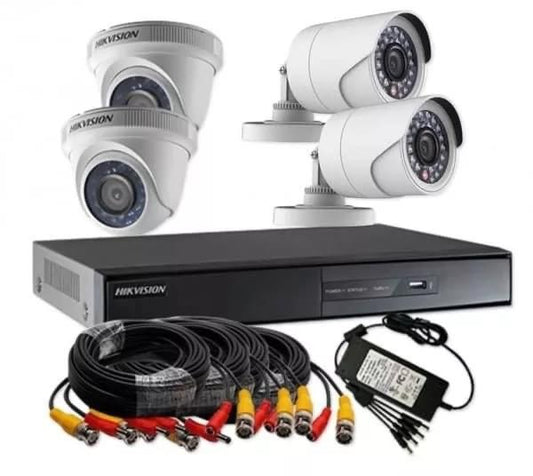 Kit de 4 camera analogique Hikvision +Disque 1tb