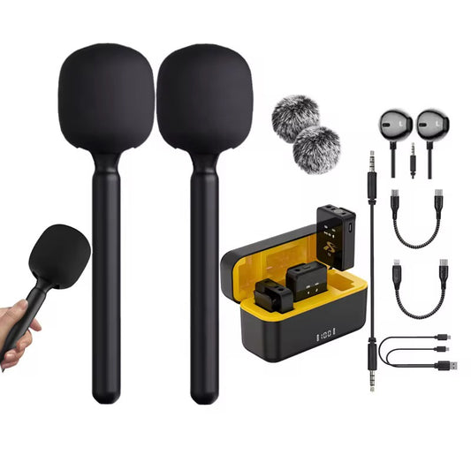 Kit de 2 microphone cravate et interview sx12