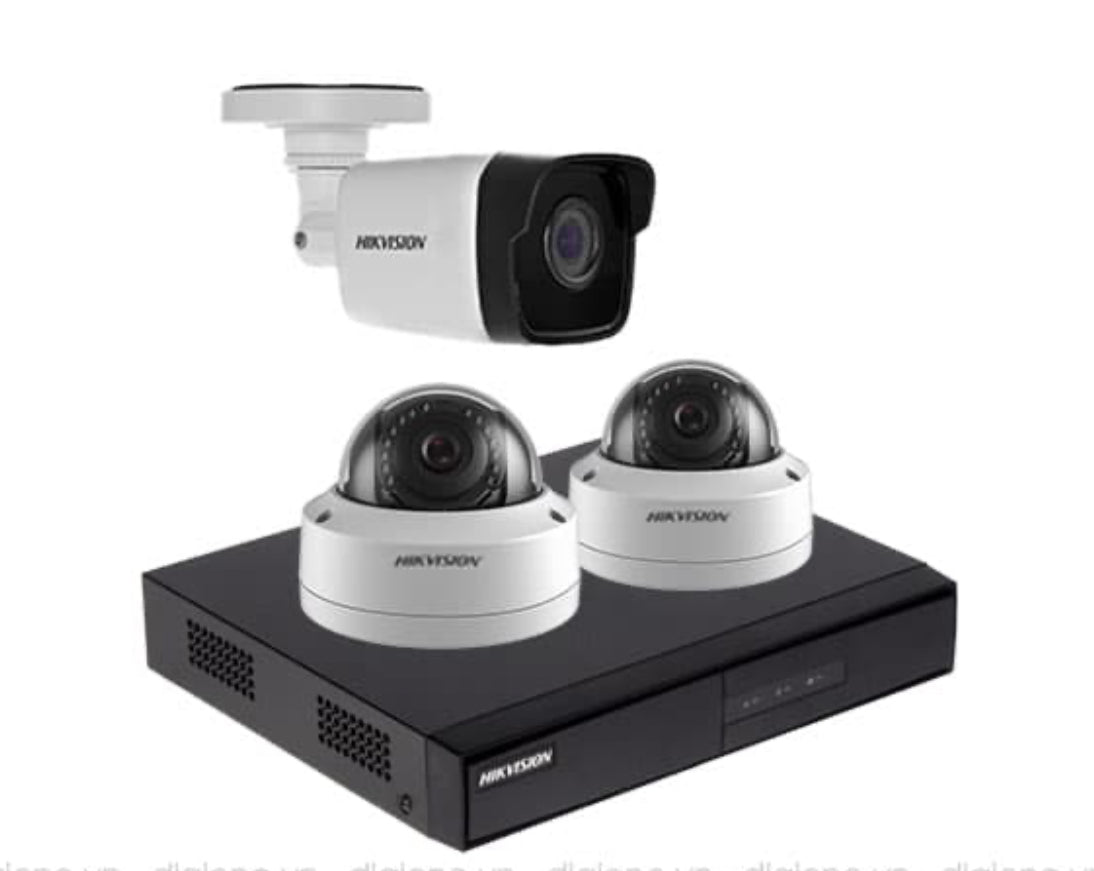 Kit de 04 camera ip Hikvision 2mp +disque 1tb